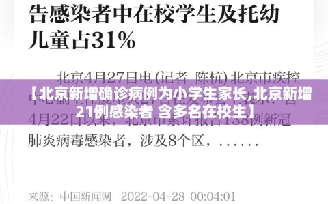 【北京新增确诊病例为小学生家长,北京新增21例感染者 含多名在校生】