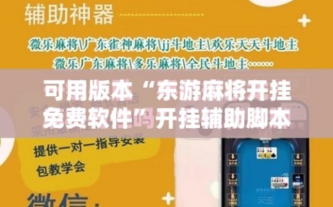 可用版本“东游麻将开挂免费软件”开挂辅助脚本+详细开挂安装教程