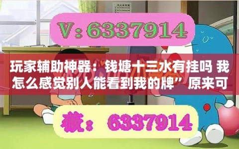玩家辅助神器：钱塘十三水有挂吗 我怎么感觉别人能看到我的牌”原来可以开挂