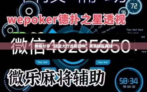 教程分享“战皇大厅透视软件”其实确实有挂
