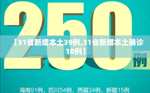 【31省新增本土39例,31省新增本土确诊10例】
