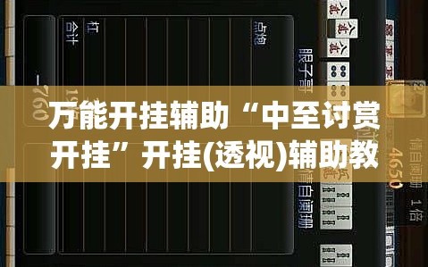 万能开挂辅助“中至讨赏开挂”开挂(透视)辅助教程