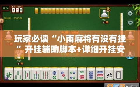 玩家必读“小南麻将有没有挂”开挂辅助脚本+详细开挂安装教程
