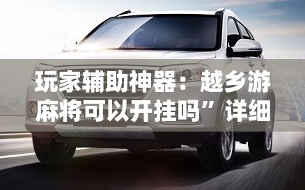 玩家辅助神器：越乡游麻将可以开挂吗”详细开挂教程