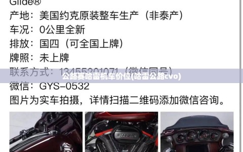 公路赛哈雷机车价位(哈雷公路cvo)