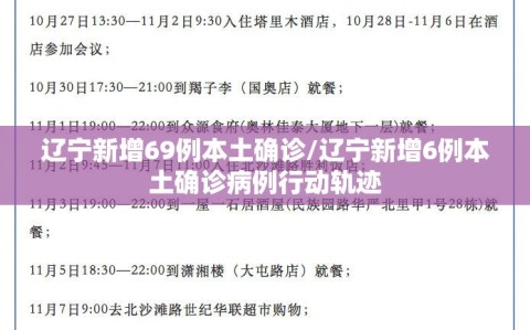 辽宁新增69例本土确诊/辽宁新增6例本土确诊病例行动轨迹