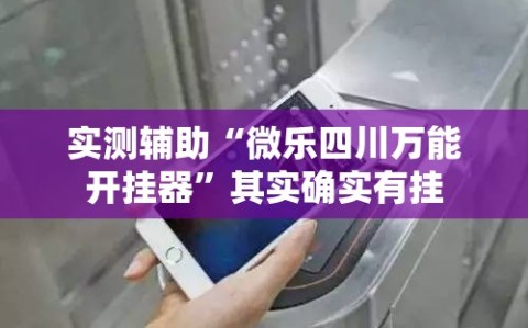 实测辅助“微乐四川万能开挂器”其实确实有挂