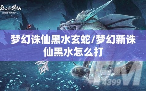 梦幻诛仙黑水玄蛇/梦幻新诛仙黑水怎么打