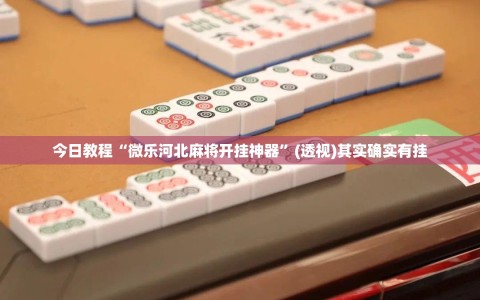 今日教程“微乐河北麻将开挂神器”(透视)其实确实有挂