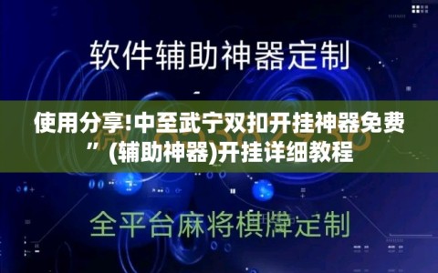 使用分享!中至武宁双扣开挂神器免费”(辅助神器)开挂详细教程