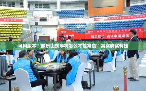 可用版本“微乐山东麻将怎么才能常赢”其实确实有挂
