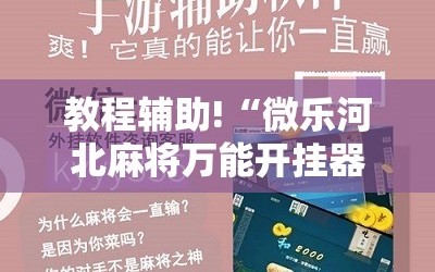 教程辅助!“微乐河北麻将万能开挂器免费通用版”细辅助教程分享