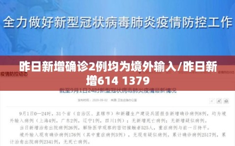 昨日新增确诊2例均为境外输入/昨日新增614 1379
