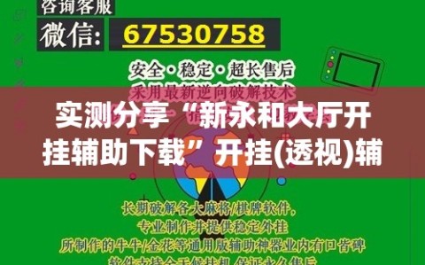 实测分享“新永和大厅开挂辅助下载”开挂(透视)辅助神器