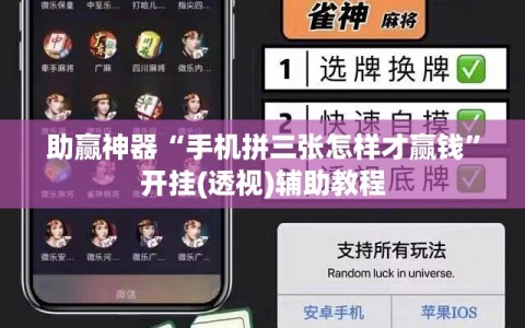助赢神器“手机拼三张怎样才赢钱”开挂(透视)辅助教程