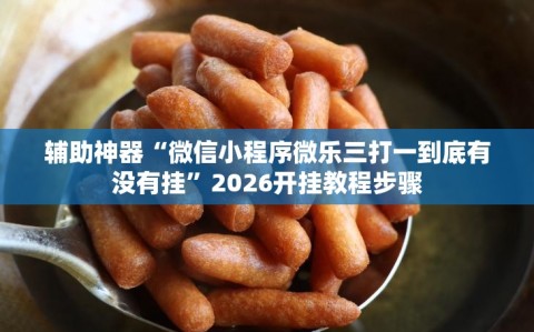 辅助神器“微信小程序微乐三打一到底有没有挂”2026开挂教程步骤