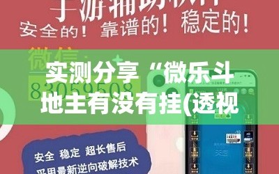 实测分享“微乐斗地主有没有挂(透视)”开挂辅助脚本+详细开挂安装教程