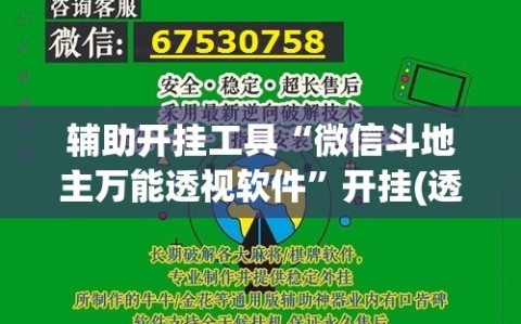 辅助开挂工具“微信斗地主万能透视软件”开挂(透视)辅助教程