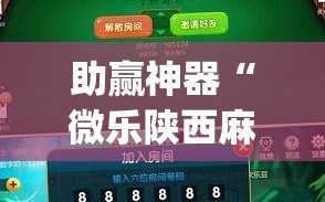 助赢神器“微乐陕西麻将有挂吗”开挂(透视)最新辅助详细