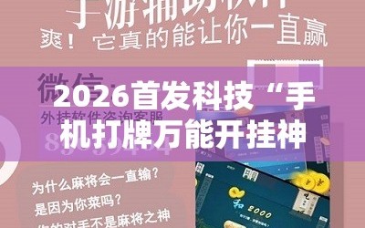 2026首发科技“手机打牌万能开挂神器下载”详细开挂教程