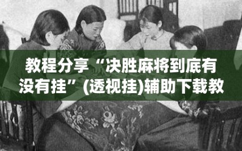 教程分享“决胜麻将到底有没有挂”(透视挂)辅助下载教程