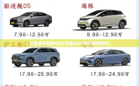 比亚迪车型报价(比亚迪2025款价格及图片)