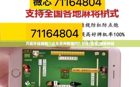 万能开挂辅助“众乐贵州有挂吗”开挂(透视)辅助神器