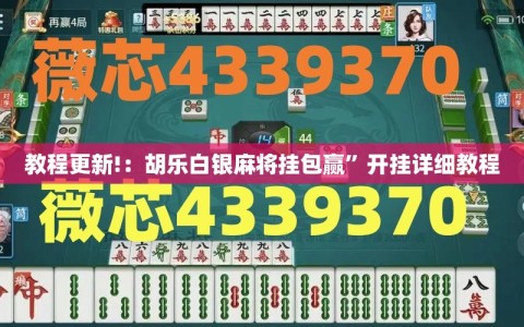 教程更新!：胡乐白银麻将挂包赢”开挂详细教程