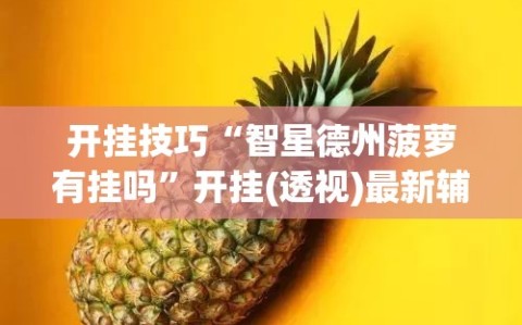 开挂技巧“智星德州菠萝有挂吗”开挂(透视)最新辅助详细