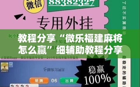 教程分享“微乐福建麻将怎么赢”细辅助教程分享