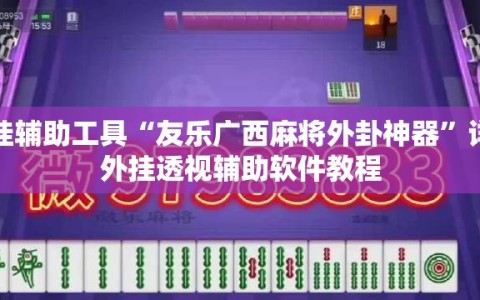 开挂辅助工具“友乐广西麻将外卦神器”详细外挂透视辅助软件教程