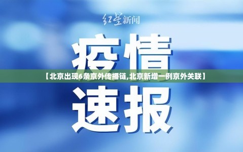【北京出现6条京外传播链,北京新增一例京外关联】