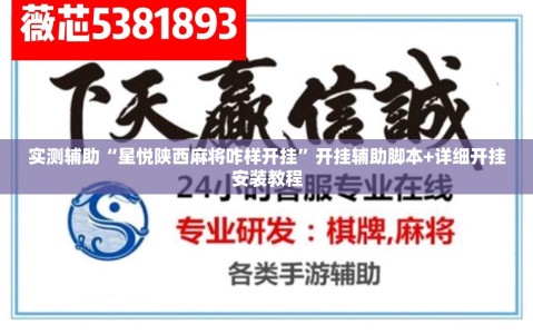 实测辅助“星悦陕西麻将咋样开挂”开挂辅助脚本+详细开挂安装教程