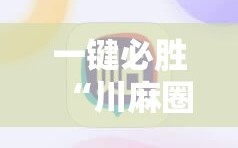 一键必胜“川麻圈是不是可以作弊,什么软件”详细分享装挂步骤