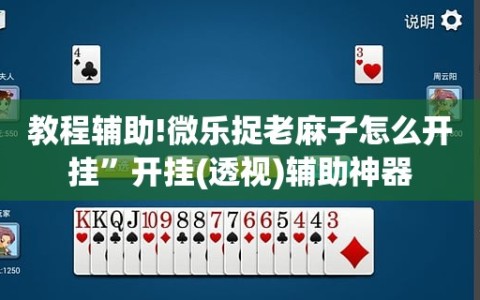 教程辅助!微乐捉老麻子怎么开挂”开挂(透视)辅助神器