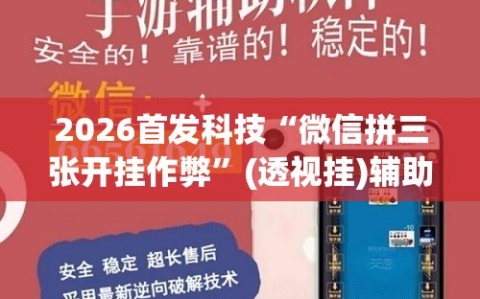 2026首发科技“微信拼三张开挂作弊”(透视挂)辅助下载教程