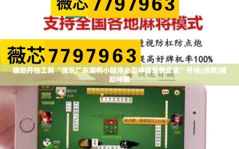 辅助开挂工具“微乐广东麻将小程序必赢神器免费安装”开挂(透视)辅助神器
