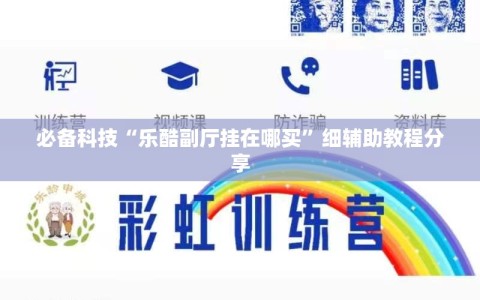 必备科技“乐酷副厅挂在哪买”细辅助教程分享