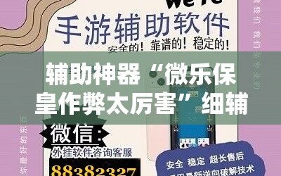 辅助神器“微乐保皇作弊太厉害”细辅助教程分享