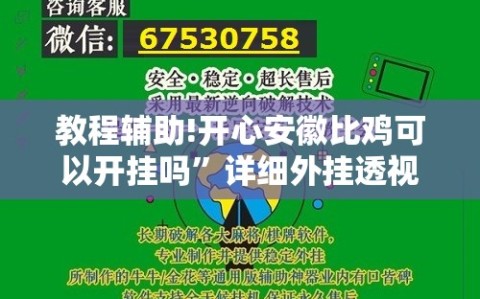 教程辅助!开心安徽比鸡可以开挂吗”详细外挂透视辅助软件教程