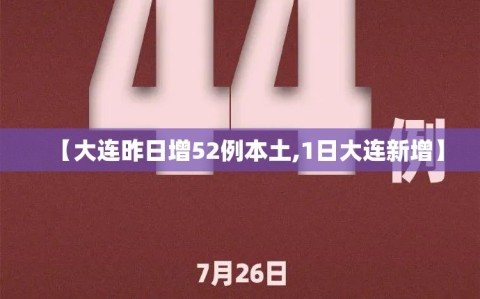 【大连昨日增52例本土,1日大连新增】