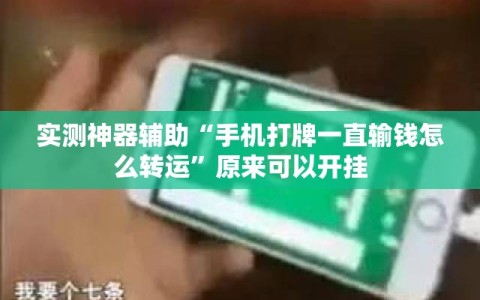 实测神器辅助“手机打牌一直输钱怎么转运”原来可以开挂