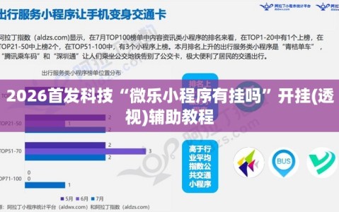2026首发科技“微乐小程序有挂吗”开挂(透视)辅助教程