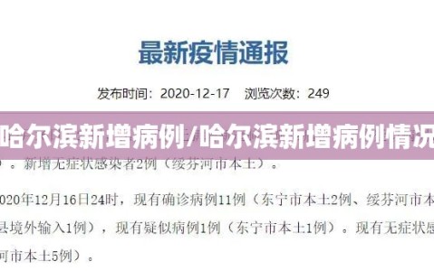 哈尔滨新增病例/哈尔滨新增病例情况