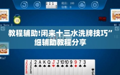 教程辅助!闲来十三水洗牌技巧”细辅助教程分享