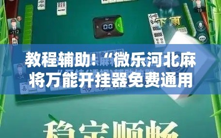 教程辅助!“微乐河北麻将万能开挂器免费通用版”细辅助教程分享