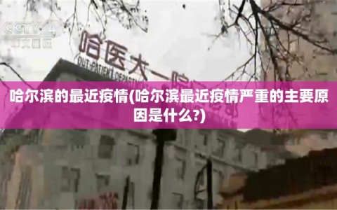 哈尔滨的最近疫情(哈尔滨最近疫情严重的主要原因是什么?)
