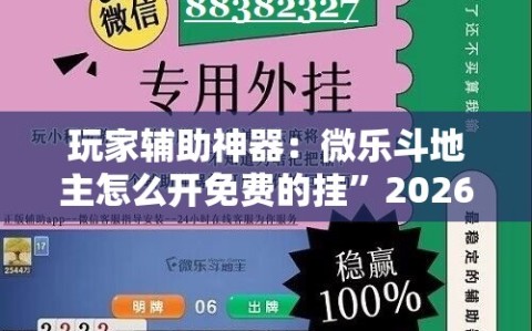 玩家辅助神器：微乐斗地主怎么开免费的挂”2026开挂教程步骤