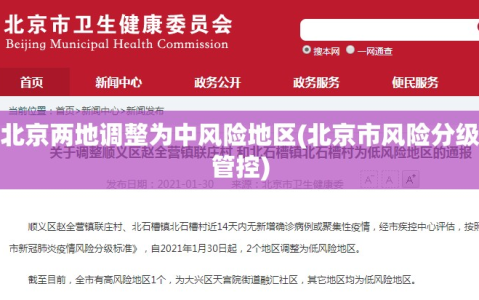 北京两地调整为中风险地区(北京市风险分级管控)