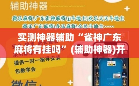 实测神器辅助“雀神广东麻将有挂吗”(辅助神器)开挂详细教程